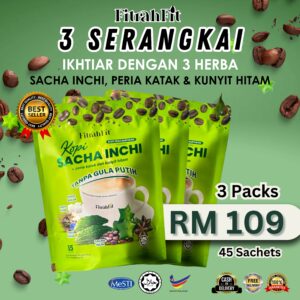 3 Pek | Kopi Sacha Inchi FITRAH FIT