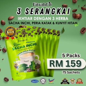 5 Pek | Kopi Sacha Inchi FITRAH FIT
