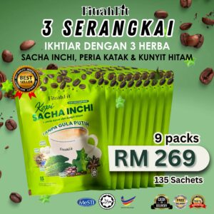 9 Pek | Kopi Sacha Inchi FITRAH FIT